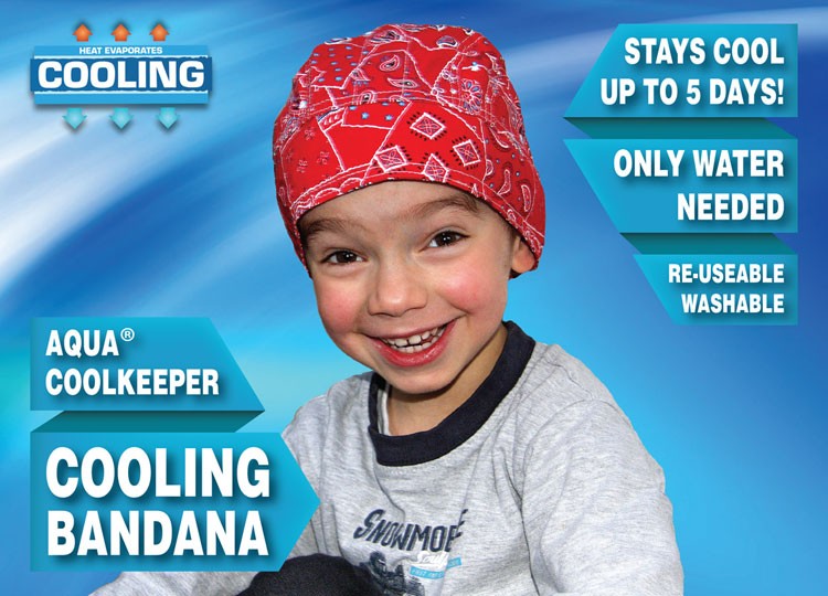 Aqua Coolkeeper Cooling Bandana Kids