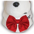 Bow Tie White/Red 